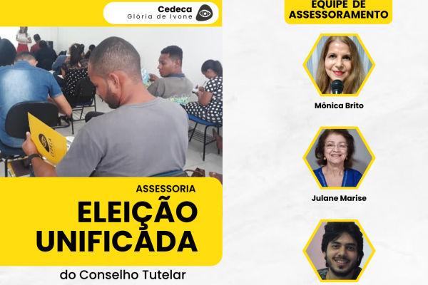 Cedeca anuncia assessoria para eleição unificada do Conselho Tutelar