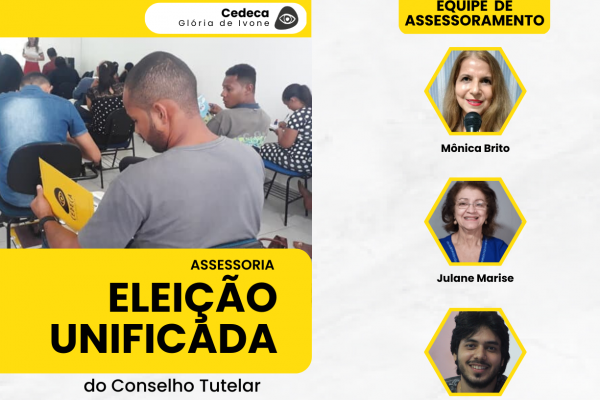 Cedeca anuncia assessoria para eleição unificada do Conselho Tutelar Cedeca anuncia assessoria para eleição unificada do Conselho Tutelar